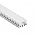 Torchstar 1m 3 3ft Shallow Flush Mount U-shape Aluminum Channel Led Extrusion For Flex Hard Strip Light W Oyster White 