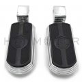 Httmt Mt216-106 Pa008x2 Skull Rubber Footpeg Compatible With Goldwing Gl1500 Valkyrie Shadow 1100 Ace Tourer
