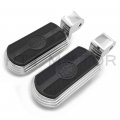 Httmt Mt216-106 Pa008x2 Skull Rubber Footpeg Compatible With Goldwing Gl1500 Valkyrie Shadow 1100 Ace Tourer