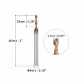 Uxcell Twist Drill Bit 2 3mm Diameter 4mm Shank Titanium Coated Tungsten Carbide Short Length Straight For Stainless Steel