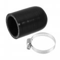 1 Set 38mm Id Silicone Coolant Cap With Clamp For Heater Bypass Vacuum Water Port Black 