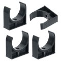 4pcs Pvc Water Pipe Clamps Clips U-shaped Tubing Hose Buckles Irrigation Tube Holder For 63mm Od Tv Trays Hanger Support Black 