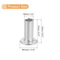 50pcs Semi Tubular Rivets 5mm X 12mm Aluminum Round Flat Head Semi-tubular Metal Stud Rivet For Industry Household Repairing