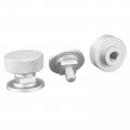 3mirrors Welding Hood Pipeliner Helmet Fasteners Headgear Replacement Parts Accessories Screws Flip Aluminum 1 Pair Silver 