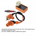 Wflnhb Racing 6 Pin Cdi Ignition Coil Spark Plug Replacement For Gy6 50cc 125cc 150cc Moped Scooter