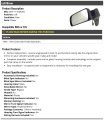 Left Driver Side Power Mirror Black For 1990-1991 Chevy R1500 Suburban