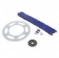 Kawasaki Kx250f 250 F Blue O Ring Chain And Sprocket 14 49 114l