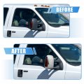 X Autohaux 1 Pair Car Exterior Chrome Plated Full Mirrora Cover W Turn Signal Hole Ford F-250 F-350 F-450 F-550 Super Duty