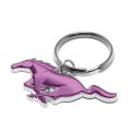Ford Mustang In Pink 3d Pony Die-cut Metal Key Chain Key-charm Official Licensed