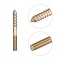 Uxcell M8x80mm Hanger Bolts 7pcs Double Head Thread Dowel Screws For Wood Furniture