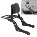 Motaux Passenger Sissy Bar With Luggage Rack Backrest For Kawasaki Vulcan S 650 Vn650 2015-2022 Black 