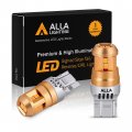 Alla Lighting Miniature 12v T20 Wedge 7440 7443 7444na Led Bulbs Amber Yellow Turn Signal Lights Smd Replacement Super Bright 