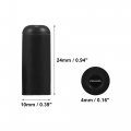 X Autohaux 5 Pcs 4mm 0 16 Silicone Hose Cap Intake Vacuum Tube End Plug For Car Black