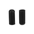 X Autohaux 5 Pcs 4mm 0 16 Silicone Hose Cap Intake Vacuum Tube End Plug For Car Black