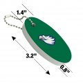 Graphics More Florida Gulf Coast Secondary Logo Floating Keychain Oval Foam Fishing Boat Buoy Key Float