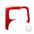 Uoada Car Center Console Gear Shift Heating Button Frame Sticker Real Softbon Fiber Car Interior Compatible With Nissan 370z