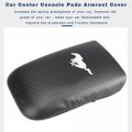 Boyous Armrest Cover Center Console Pad Full Protection Leather Arm Rest Interior Accessories Fit For Mustang 2005-2009 -carbon