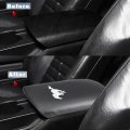 Boyous Armrest Cover Center Console Pad Full Protection Leather Arm Rest Interior Accessories Fit For Mustang 2005-2009 -carbon