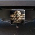 Pirate Skull Crossed Swords Cutlasses Ocean Moon Tow Trailer Hitch Cover Plug Insert