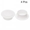 Uxcell Round Vent Cover Abs Plastic Adjustable Air White For 2 8 3 1 Diameter Hole 4pcs