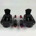 Black Racing Car Quick Release Bonnet Lock Hood Pins Latch No Key Locking Kit 