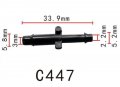 Autobahn88 Straight Reducer Nylon Vacuum Hose Joiner Od 5-4mm 0 2 16 Pack Of 10