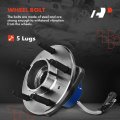 A-premium 8pcs Front Suspension Kit Lower Control Arm With Ball Joint Tie Rod End Sway Bar Wheel Hub And Bearing Assembly