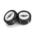 Chevrolet Black Logo In White On License Plate Frame Screw Cover Set Two Piece Abs Plastic 0 7 Official Licensed For Cars 
