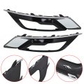 Pair Of Front Fog Light Cover Replacement For Fusion 2017 2018 Driving Lamps Driver And Passenger Side