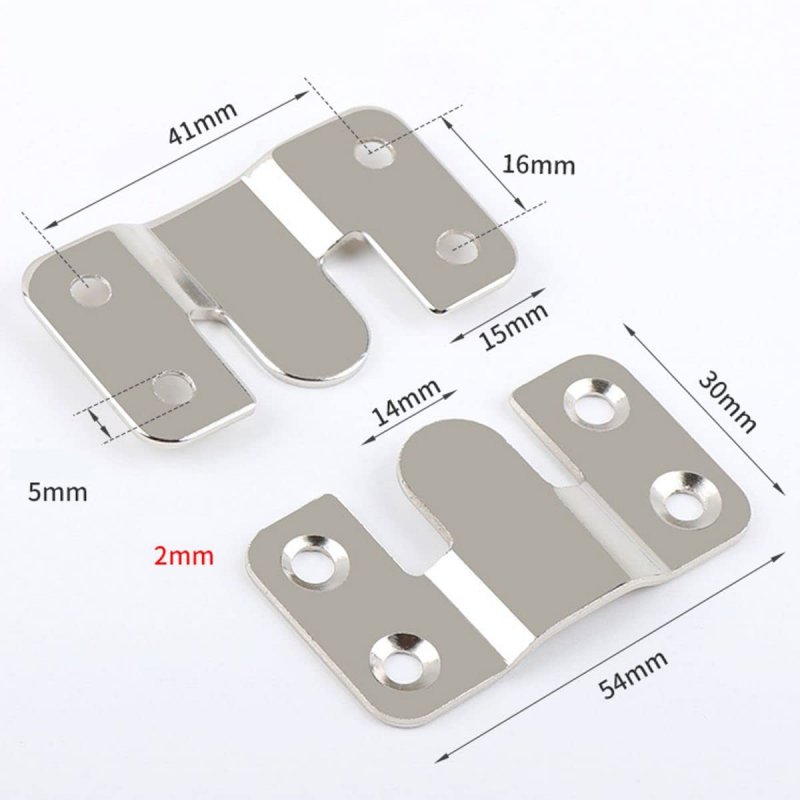 16pcs Stainless Steel Interlock Hanging Buckle Flush Concealed Mount Brackets Z Clip Bracket Mountain For Picture Display Art