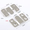 16pcs Stainless Steel Interlock Hanging Buckle Flush Concealed Mount Brackets Z Clip Bracket Mountain For Picture Display Art