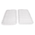 Jmtaat Grille Bug Screen For 2010-2024 Kenworth T680 Frame Grill Insert Panel Driver Passenger Side Aluminium Silvery