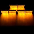 Hqrp Deck Dash Grille Hazard Emergency Warning Led Flash Strobe Lights 288 Amber Yellow 6 Panels 12v Dc Plus Coaster