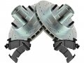 Front Ceramic Brake Pads And Cross Drilled Slotted Rotor Kit Compatible With 1982-1992 Chevy Camaro Base 1985-1992 Single 