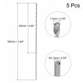 Uxcell 5 Pcs 1 3mm Mini Micro Twist Drill Bits High-speed Steel Straight Shank Extra Long Bit 100mm For Aluminum Alloy