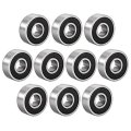 606-2rs Deep Groove Ball Bearing Double Sealed 180016 6mm X 17mm High Carbon Steel Z1 Bearings Pack Of 10 