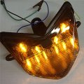 Smt- Custom Clear Lens Led Tail Light Brake With Integrated Turn Signals Indicators Compatible 2004 2005 Kawasaki Zx1000 Ninja