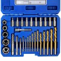 Xjx 31-piece Screw Extractors Easy Out Bolt Set Drill Bit Multi-spline Extractor And Extension For Removing Broken Studs Frozen 