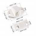 Uxcell Furniture Cabinet Closet Door Roller Catch With Abs White 10pcs