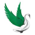 Gg Grand General 48098 Green 8 5 X 7 Inches Chrome Bugler Hood Ornament With Windriders 