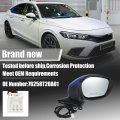 Door Mirror Assembly Right Passenger Side For Honda Civic 2022-2023 Power Glass Non-heated Manual Folding 3 Pins Blue Paint To