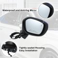 Door Mirror Assembly Right Passenger Side For Honda Civic 2022-2023 Power Glass Non-heated Manual Folding 3 Pins Blue Paint To