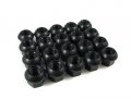 20 Pcs Ball Seat Open End Lug Nuts 14x1 5 Black Replacement For Porsche Wheels 3 4 In Hex 20mm Length 