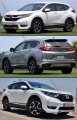Premium Smoke Tinted Window Visor Rain Guard W Chrome Trim Clips Compatible With 2017-2022 Honda Cr-v Crv
