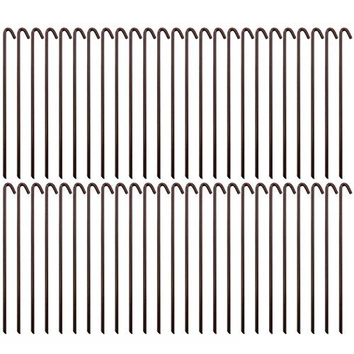 Pape 50 Piece Steel Tent Pegs Garden Stakes Premium Tree Tarp Balloon 10 Heavy Duty