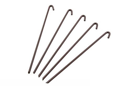 Pape 50 Piece Steel Tent Pegs Garden Stakes Premium Tree Tarp Balloon 10 Heavy Duty