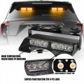 Wineco 2 In 1 Emergency Dash Strobe Lights Safety Flashing Warning Hazard Interior Front Rear Windshield Deck Split Light Bar W