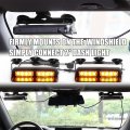 Wineco 2 In 1 Emergency Dash Strobe Lights Safety Flashing Warning Hazard Interior Front Rear Windshield Deck Split Light Bar W