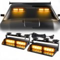 Wineco 2 In 1 Emergency Dash Strobe Lights Safety Flashing Warning Hazard Interior Front Rear Windshield Deck Split Light Bar W 