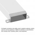 Uxcell U Shaped Connector Bracket 95mm X 45mm 304 Stainless Steel Bar Security Holder Brackets For Door Window Shed Closed